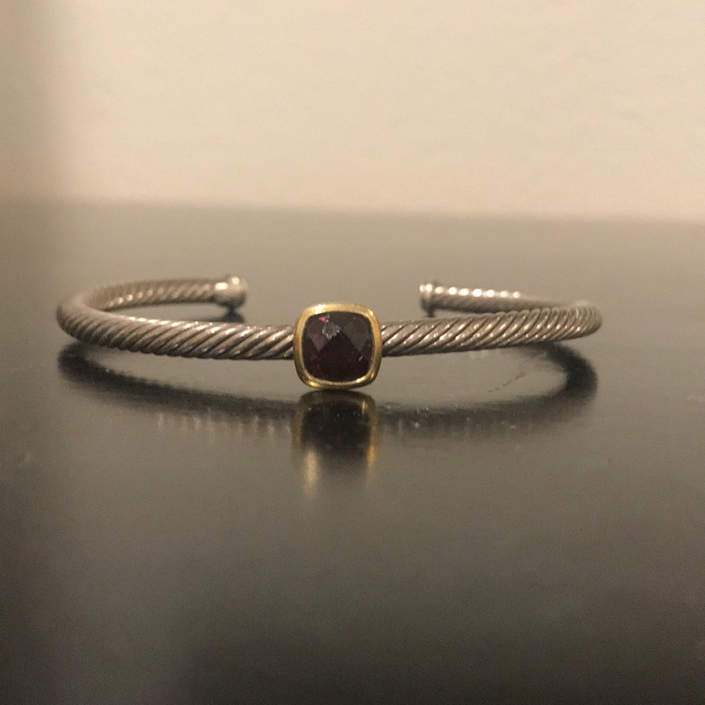 David Yurman Bracelet with Garnet Stone